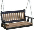 Poly Lumber Wood 4FT Mission Porch Swing Amish Craftsmandship Made in USA HDPE by Unknown
