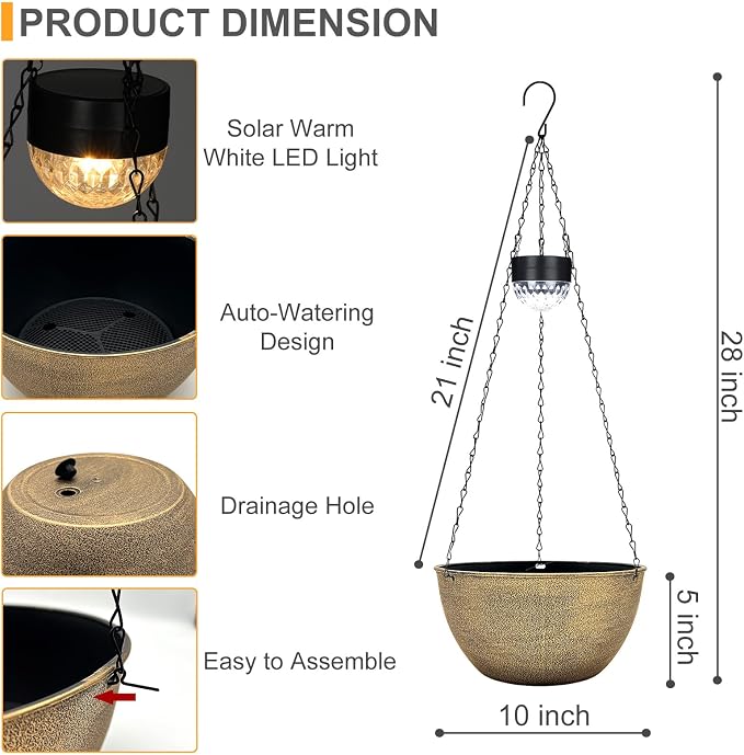 2 Packs Hanging Planters Basket - Image 3