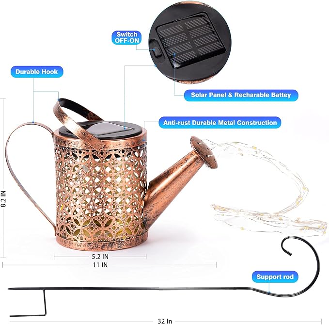 Solar Light Outdoor Decorative Hanging Lanterm, Waterproof, Prefert - Image 7