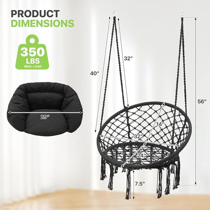 Magshion Hanging Hammock Chair - Image 2