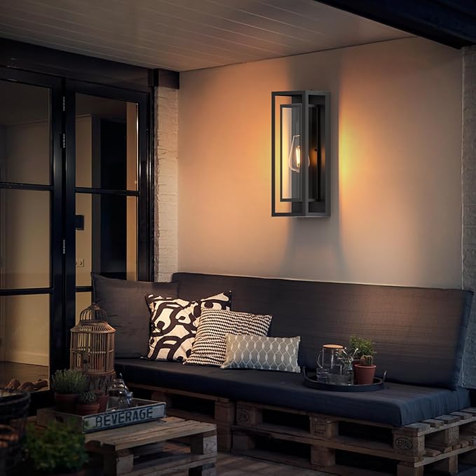 AIBISDO 18In Large Dusk to Dawn Outdoor Wall Light -2 Pack, Waterproof Outdoor - Image 7
