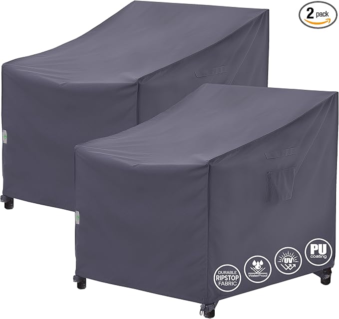 F&J Outdoors Patio Chair Covers Waterproof UV Resistant Heavy Duty Outdoor by FJOutdoors