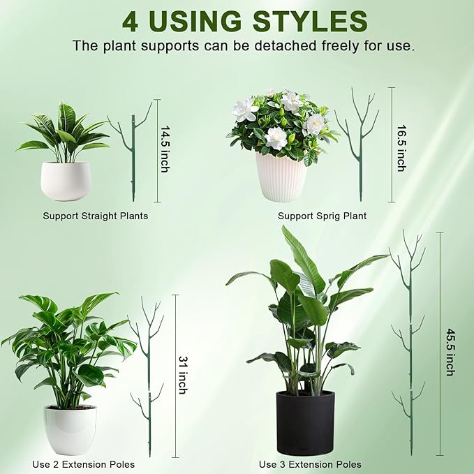 10 Pack Stackable Plant Support Stakes, Climbing Plant Support Structures - Image 3
