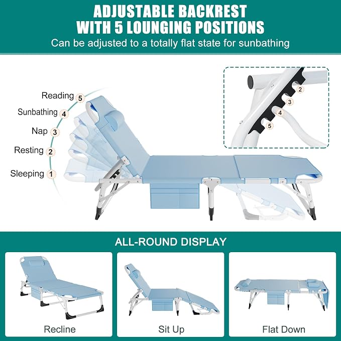 DoCred Heavy Duty XXL Tanning Chair - Image 4