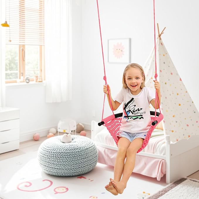 JKsmart 2 Pack Kids Swing Seat, Heavy Duty Rope Play Secure Children Swing Set - Image 7
