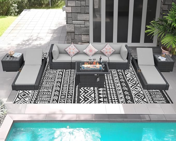 NICESOUL 9 Piece Patio Set - Image 2
