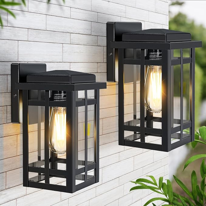 Outdoor Wall Light Fixtures 9.76'', Waterproof Porch Lights Lantern, Exterior - Image 8