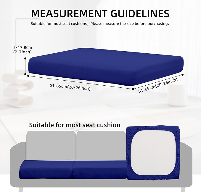 14Pcs Outdoor Cushion Covers, Patio Cushion Covers, Stretch Elastic Slipcovers - Image 2