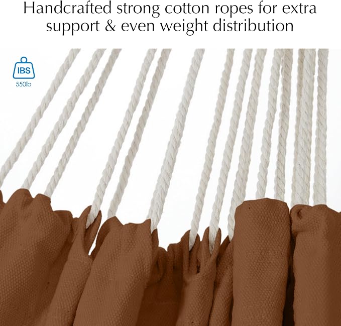 PNAEUT Hammock Chair Hanging Rope Swing - Image 2
