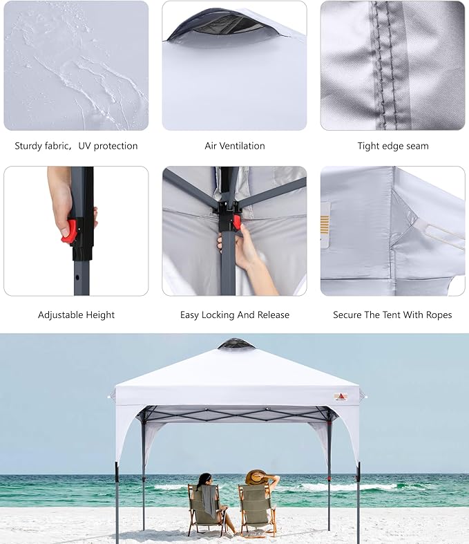 ABCCANOPY Outdoor Pop up Canopy Tent, 8x8 Instant Portable Canopy - Image 5