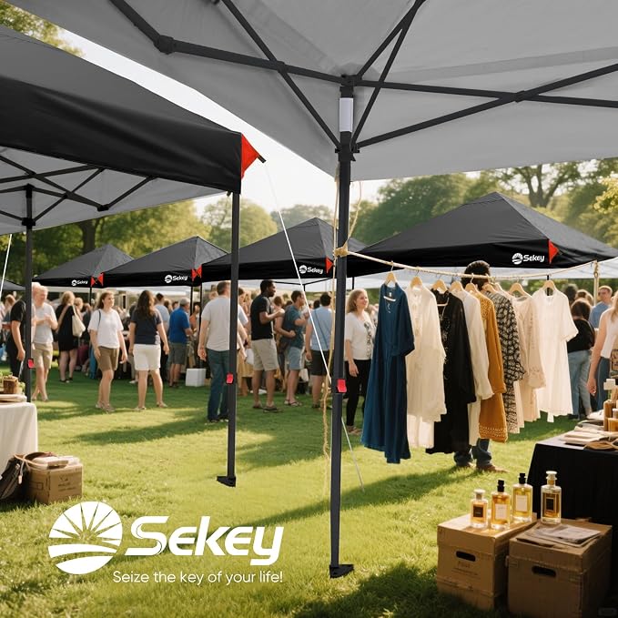 Sekey 10x10 Pop Up Canopy with One Push Setup-Easy Up Canopy with 99% UV - Image 6