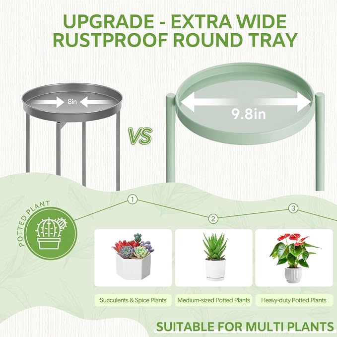 iDavosic.ly 6 Tier Large Plant Stand Indoor, 10 Inch Wide Tall Corner Metal - Image 3