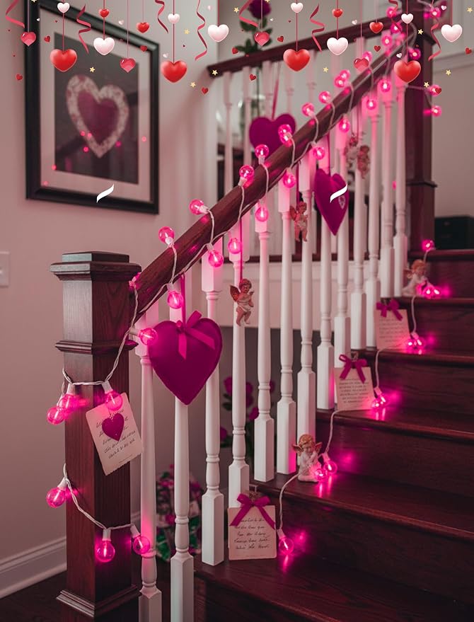 25FT G40 LED Outdoor Valentine's Day String Lights, Hanging Patio Lights - Image 5