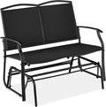 Best Choice Products 2-Person Outdoor Patio Swing Glider Steel Bench Loveseat by BestChoiceProducts