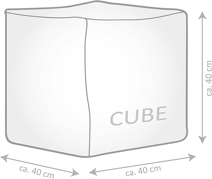 Gouchee Home Cube Brava Pouf Ottoman Foot Rest - Image 3