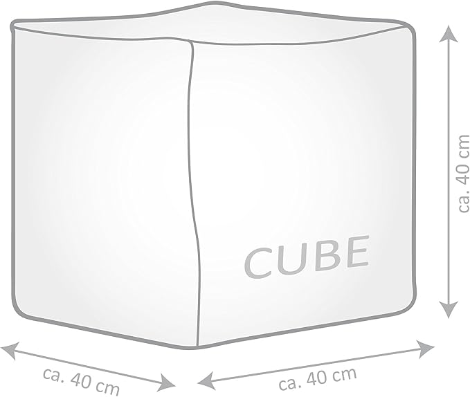Gouchee Home Cube Brava Pouf Ottoman Foot Rest - Image 3