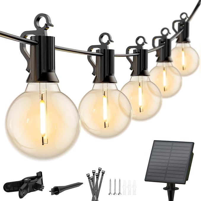 Minetom Solar Outdoor Lights - 108 FT Solar String Lights by Minetom