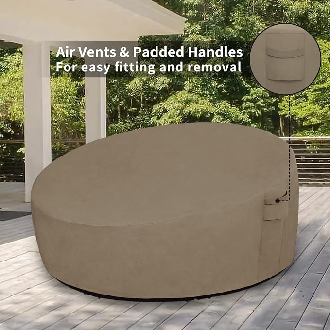 Easy-Going Heavy Duty 600D Outdoor Daybed Cover 75 Inch UV Resistant Patio - Image 5