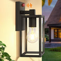 Upgraded Motion Sensor Outdoor Wall Light, 10.6” Small Dusk to Dawn Porch Light by BringYouBrightFuture