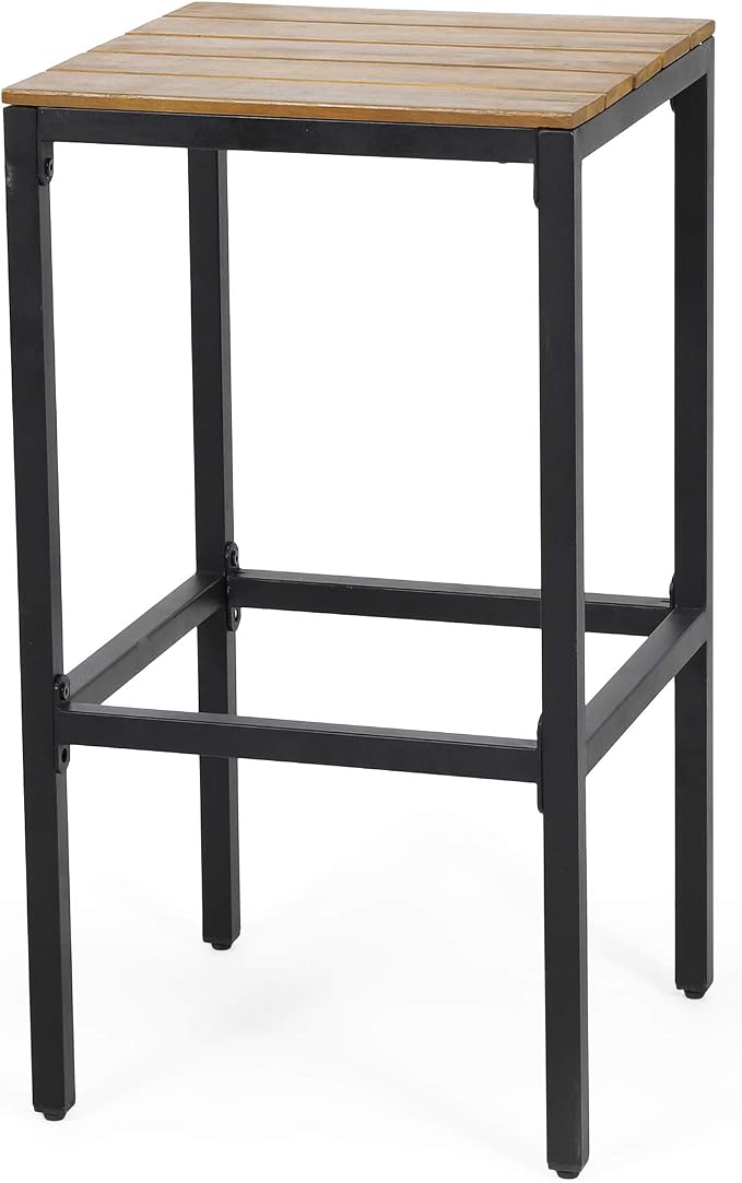 Christopher Knight Home Frieda Outdoor Modern Industrial Acacia Wood Bar Stools - Image 6