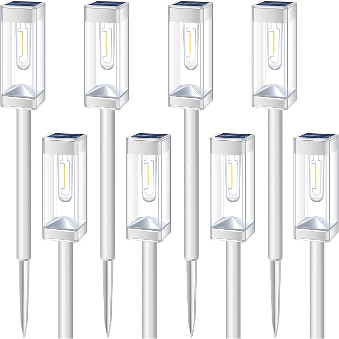 Solar Pathway Lights 8 Pack Solar Outdoor Lights - Image 7