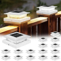 4x4 Solar Post Cap Lights 16 Pack, Fence Post Solar Lights by ICERONALLC