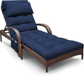 Outdoor Chaise Lounge Chair Cushion, Waterproof Outdoor Chair Cushions by Moutosne