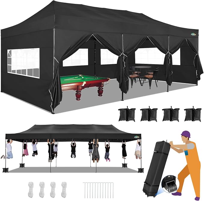 COBIZI 10x30 Heavy Duty Pop up Canopy by COBIZI