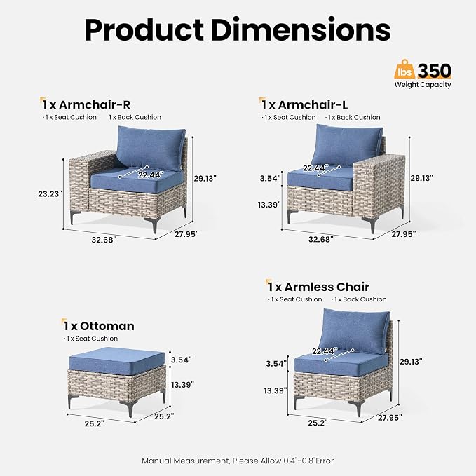ovios 4-Piece Patio Furniture Set - Image 8