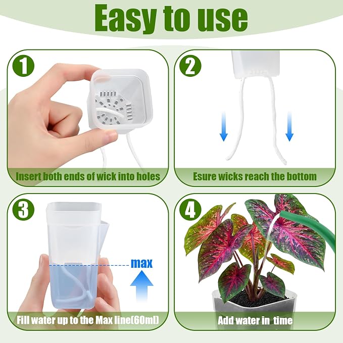 LemonRoad 20 Pack 2" and 2.5" Small Self Watering Pots - Image 4