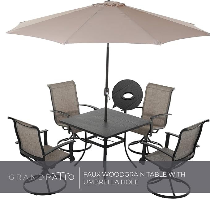Grand patio Patio Dining Set for 4, Outdoor Dining Set - Image 8