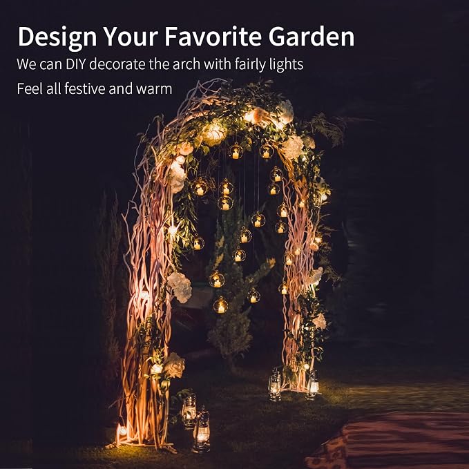 8.3 Ft H x 4.6 Ft W Metal Pergola Arbor - Image 4