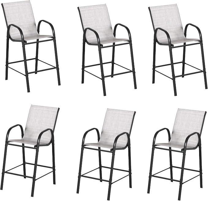6-Piece Outdoor Bar Stool Set by BUPPLEE
