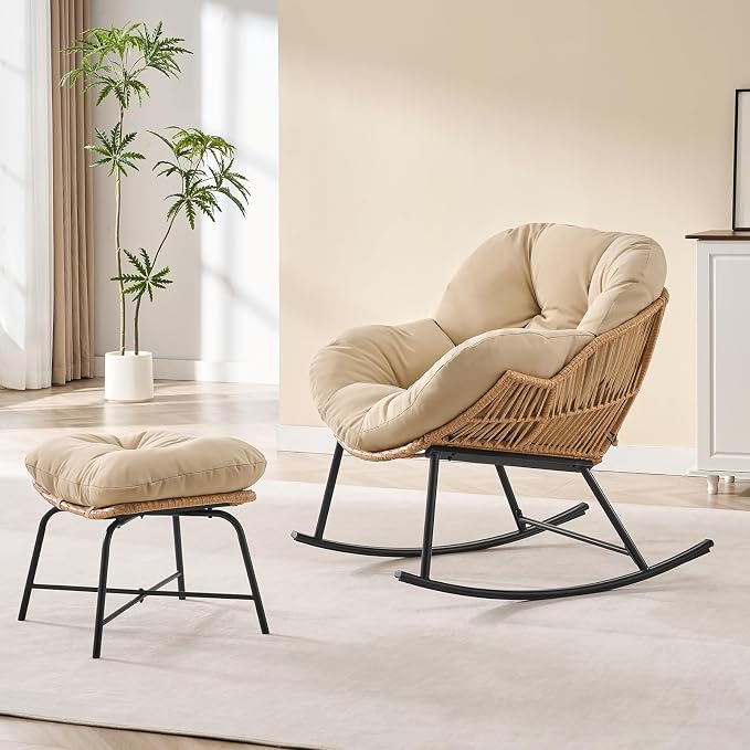 ONBRILL Papasan Rocking Chair - Image 9