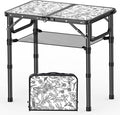 Toile de Jouy-Inspired Camping Table, Vintage French Floral Pattern Folding by YihuiKo