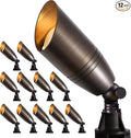 Gardencoin Solid Brass Outdoor Landscape Spotlights, 12V Heavy Duty Low Voltage by Gardencoin