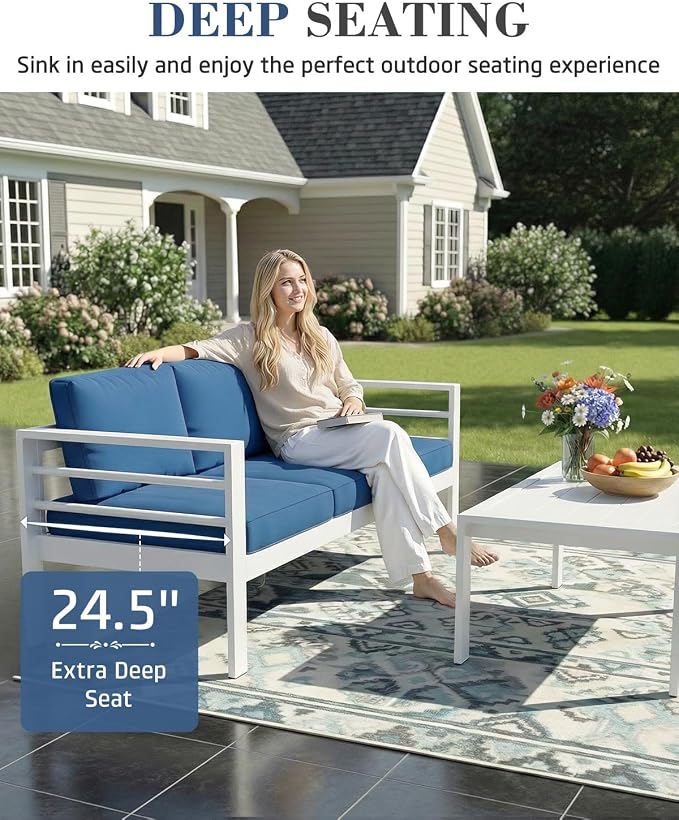 AECOJOY Aluminum Patio Furniture Armchair - Image 6