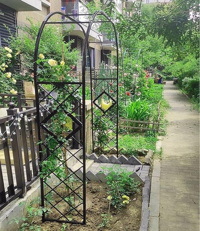 Heavy Duty Steel Garden Arbor & Trellis Arch by Unknown