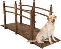 VINGLI 7.5 ft Garden Bridge, Arch Walkway Wooden Bridge by VINGLI