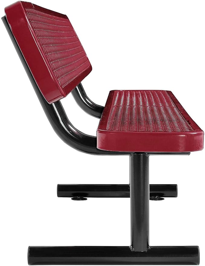 Global Industrial 6'L Heavy Duty Expanded Metal Mesh Bench - Image 4