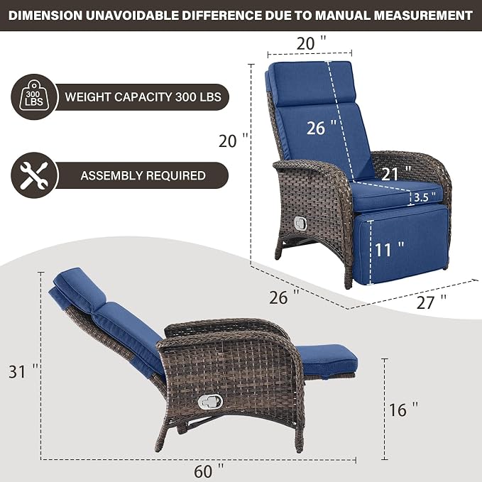 Belord Versatile Outdoor Recliner Chair - Image 2