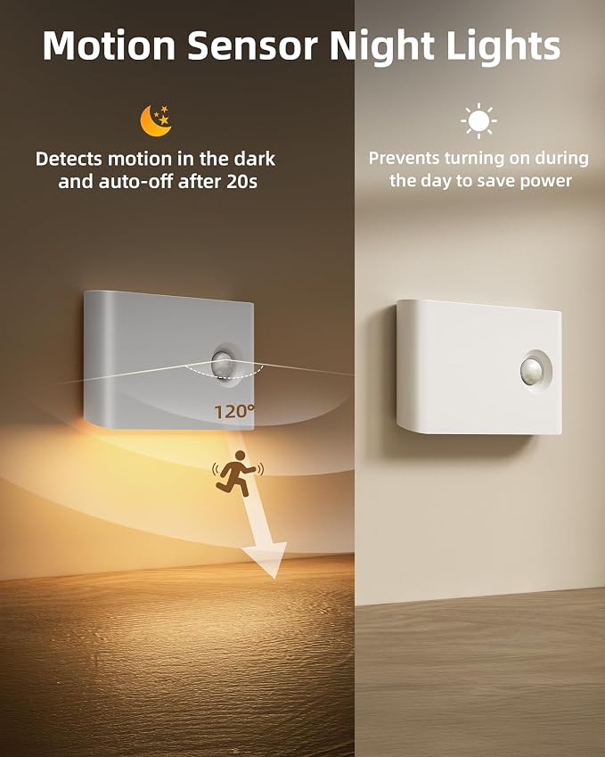 EZVALO 6 Pack Motion Sensor Night Lights - Image 4