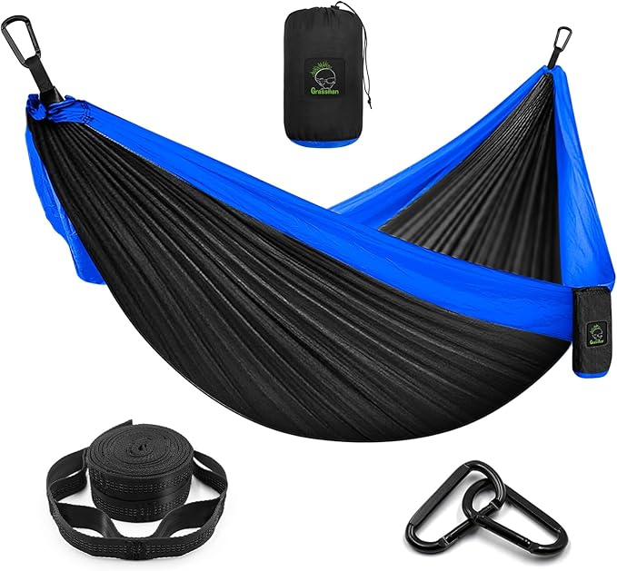 Grassman Camping Hammock Double & Single Portable Hammock by GRASSMAN