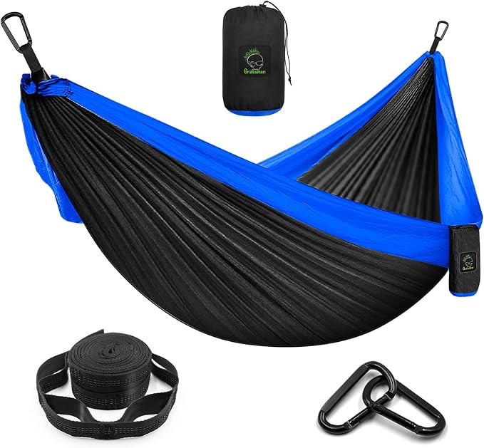 Grassman Camping Hammock Double & Single Portable Hammock by GRASSMAN