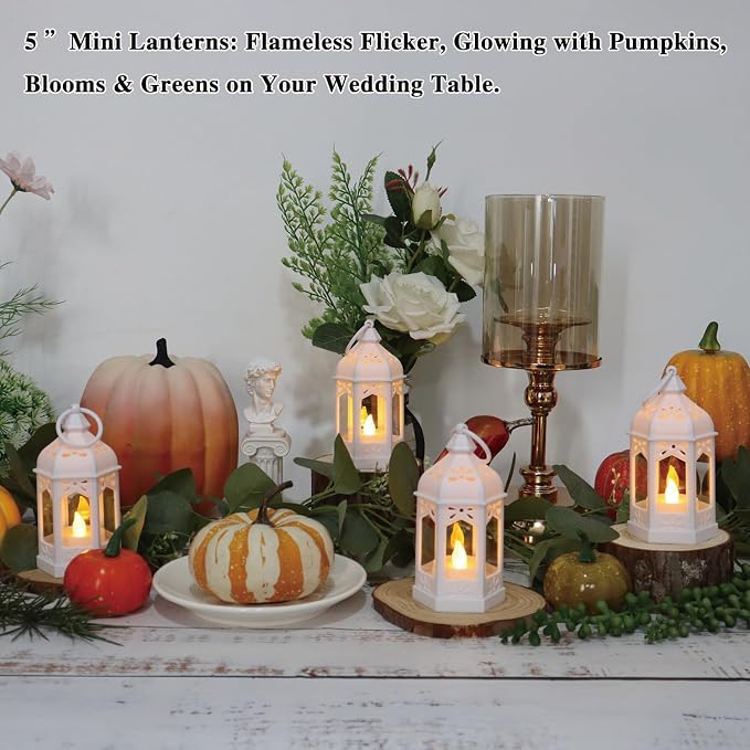 LLQ 8Pcs Mini Moroccan Lantern Decor - Image 6
