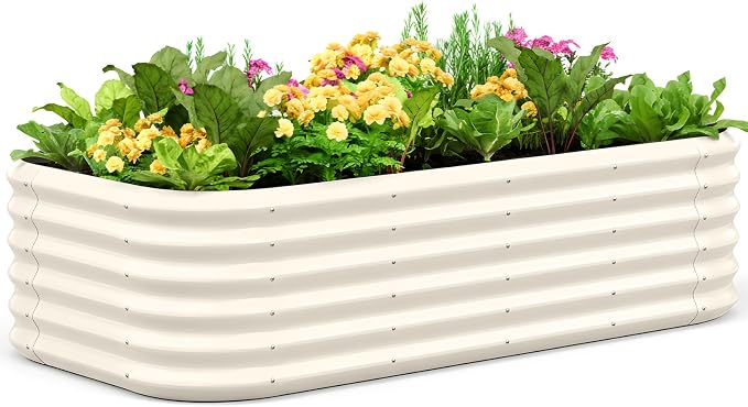Quictent Galvanized Raised Garden Bed Kit Tall, by QUICTENT