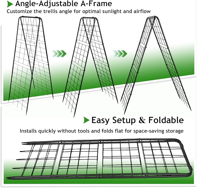 Heavy Duty Adjustable A-Frame Garden Trellis - Image 7