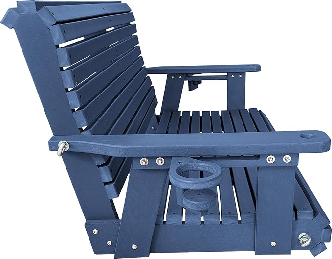 HDPE Porch Swing with 18/8 Stainless Steel Bolts, Ergonomic Design, Ultra - Image 8