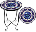 15 Inch Tall Patio Side Table, Small Patio Table by Unknown
