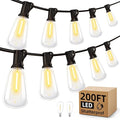 Outdoor String Led Patio Lights - 200Ft 60M Outside Waterproof Light ST38 by MGVIH